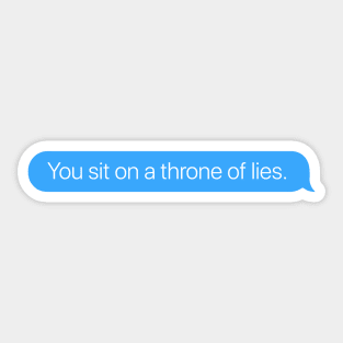 Throne of Lies Sticker